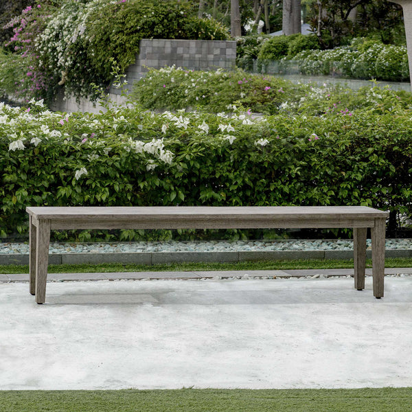 Uttermost Forsyth Dark Gray Outdoor Bench