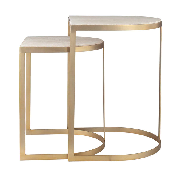 Uttermost Lindon Travertine Nesting Tables Set/2