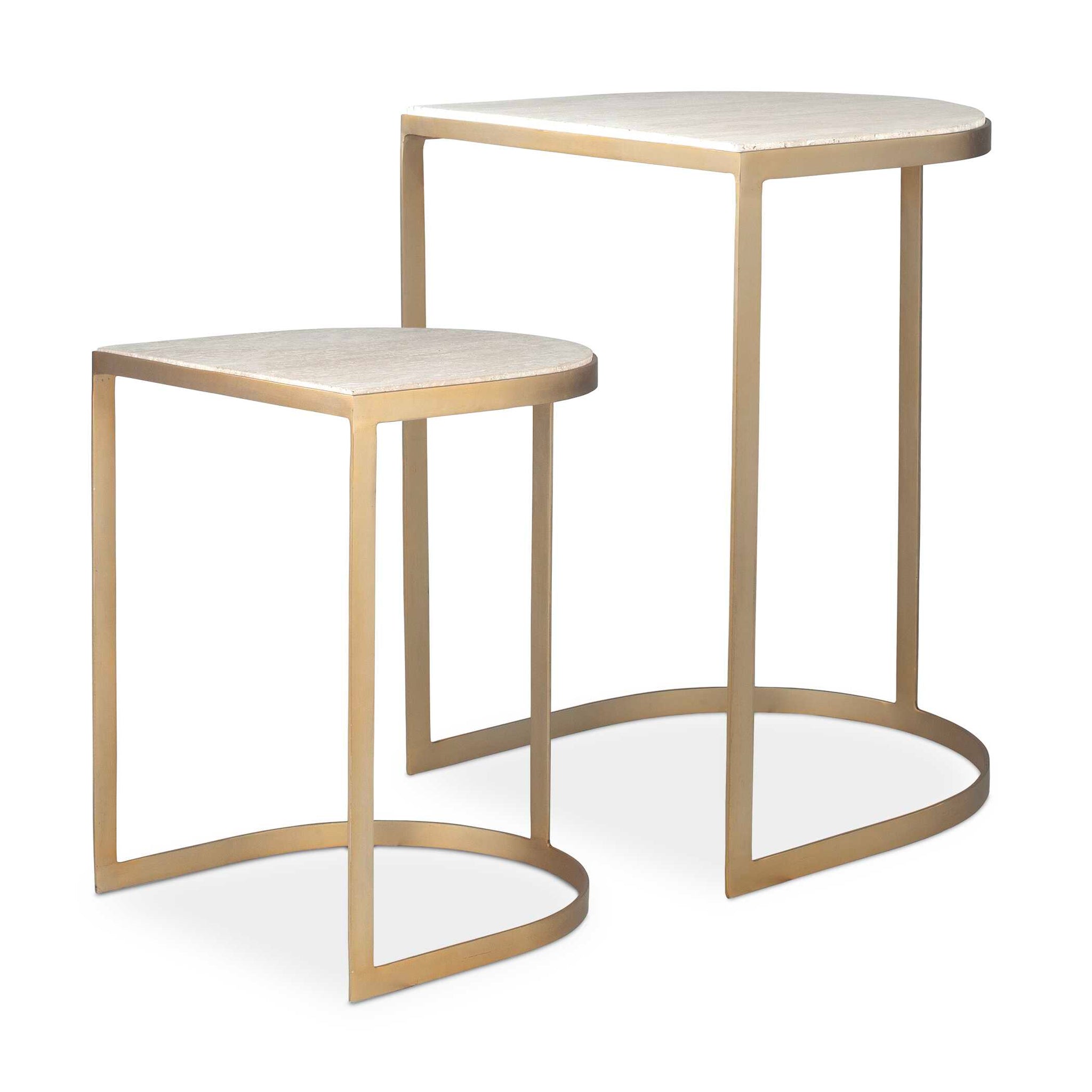 Uttermost Lindon Travertine Nesting Tables Set/2