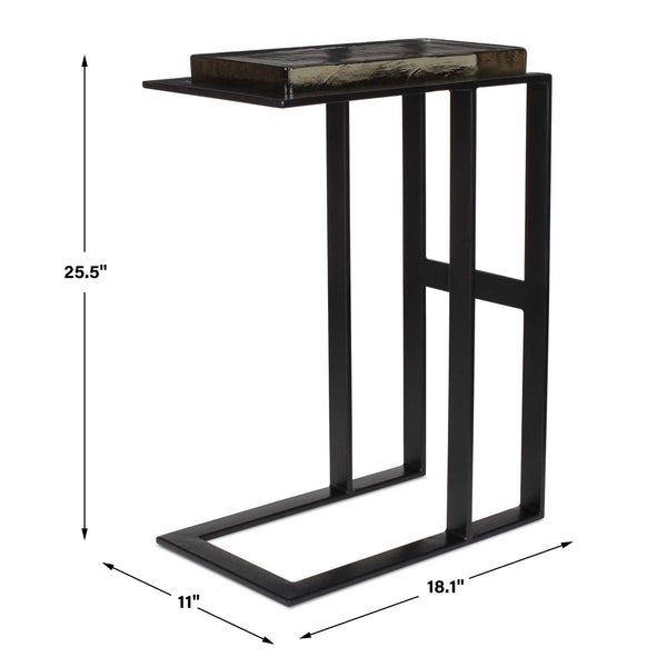 Uttermost Soma Black Accent Table