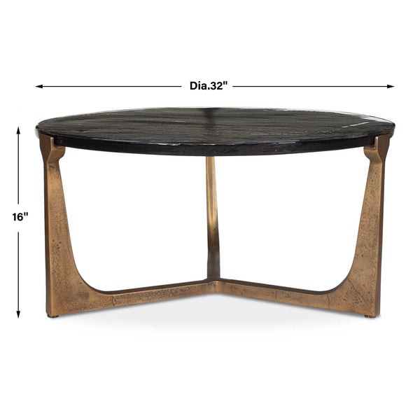 Uttermost Bohdi Outdoor Brass Coffee Table
