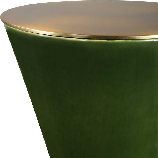 Uttermost Ronde Jade Green Drink Table