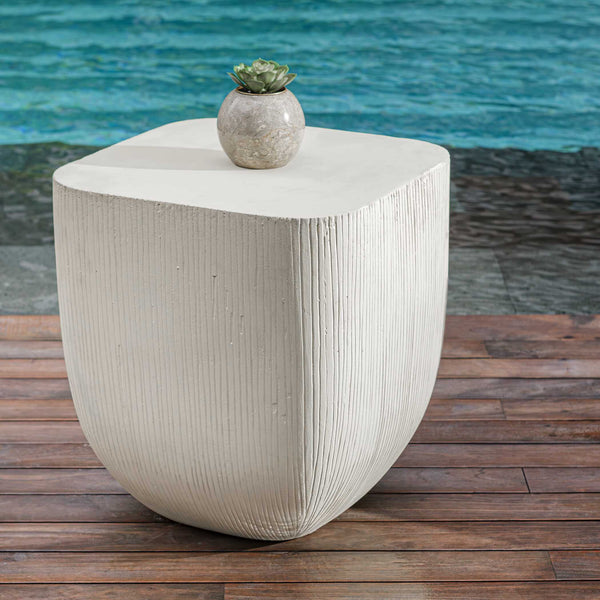 Uttermost Alma Concrete Outdoor Side Table
