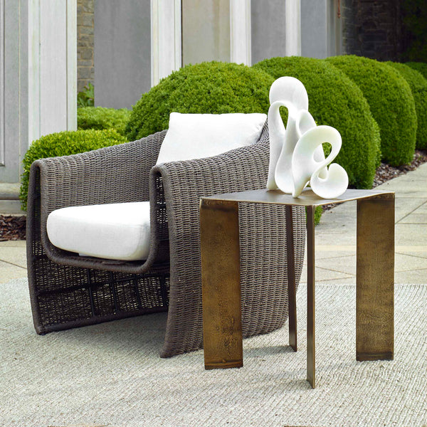 Uttermost Reade Brass Outdoor Accent Table