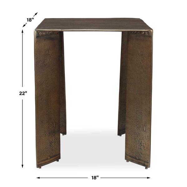 Uttermost Reade Brass Outdoor Accent Table