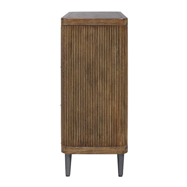 Uttermost Pinstripe Tambour 2 Door Cabinet