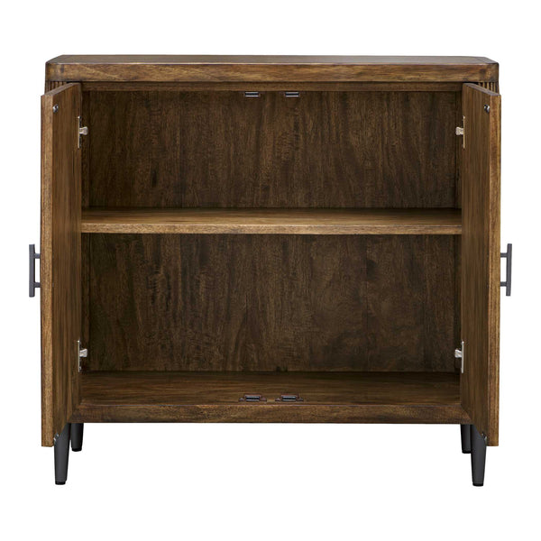 Uttermost Pinstripe Tambour 2 Door Cabinet