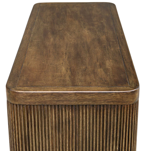 Uttermost Pinstripe Tambour 2 Door Cabinet