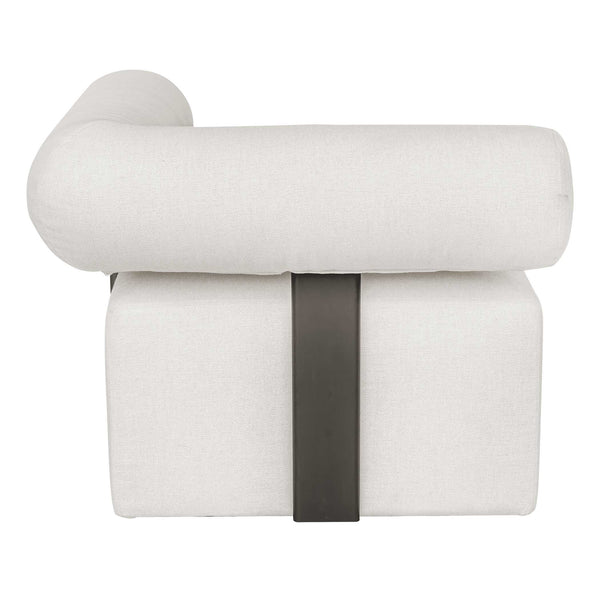 Uttermost Bolster Back White Outdoor Corner Sofa