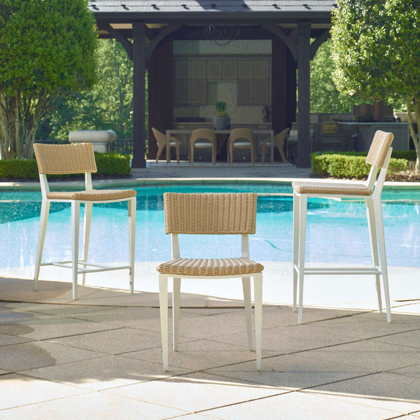 Uttermost Calbas White Outdoor Bar Stool