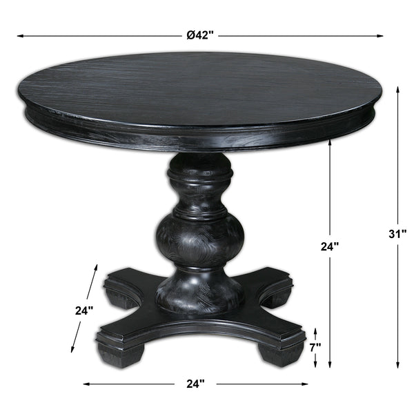 Uttermost Brynmore Wood Grain Round Table