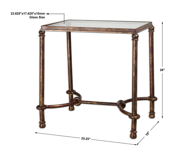 Uttermost Warring Iron End Table