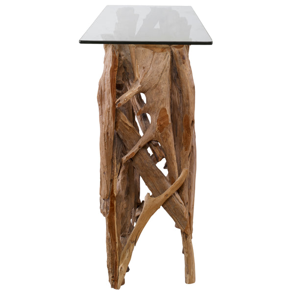 Uttermost Teak Wood Console