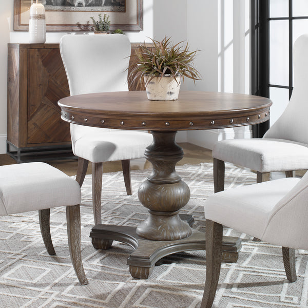 Uttermost Sylvana Wood Round Table