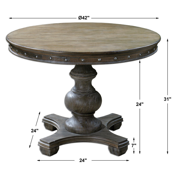 Uttermost Sylvana Wood Round Table