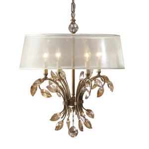 Uttermost Alenya 4 Light Gold Metal Chandelier