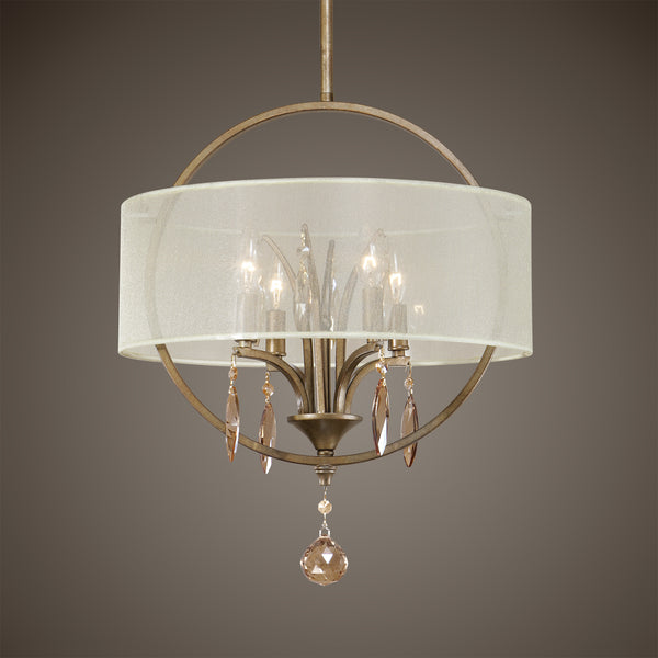 Uttermost Alenya 4 Light Fabric Drum Pendant