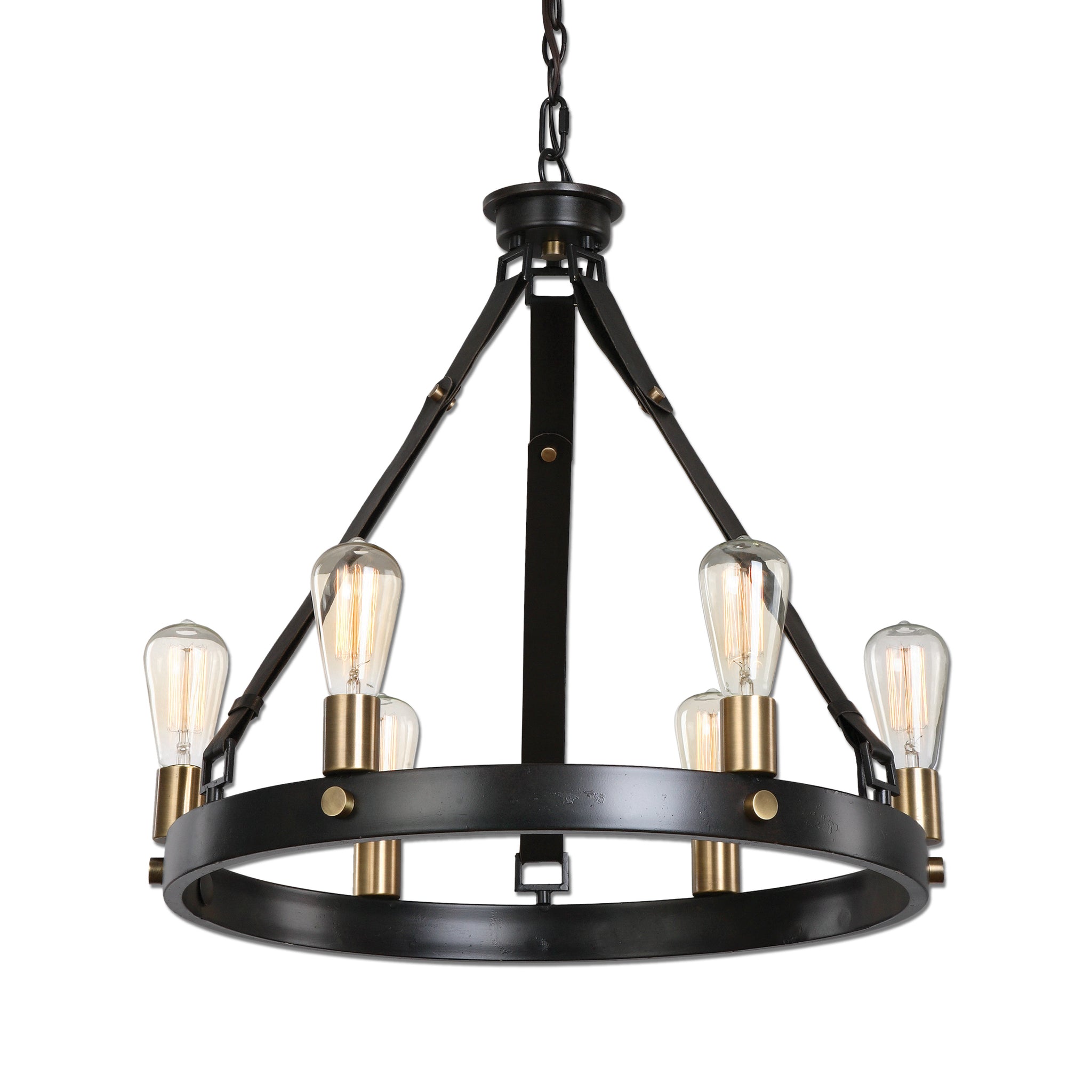 Uttermost Marlow 6 Light Antique Bronze Chandelier