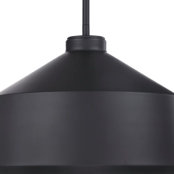 Uttermost Holgate 1 Light Black Pendant