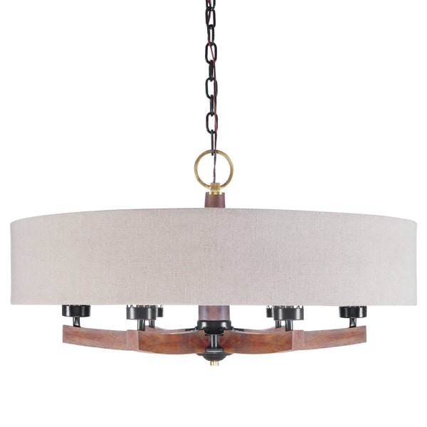 Uttermost Woodall 6 Light Drum Chandelier