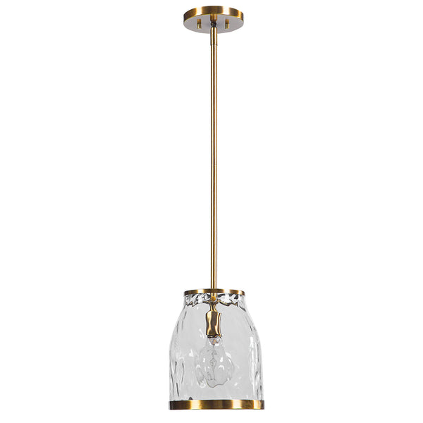 Uttermost Crossley 1 Light Glass Mini Pendant