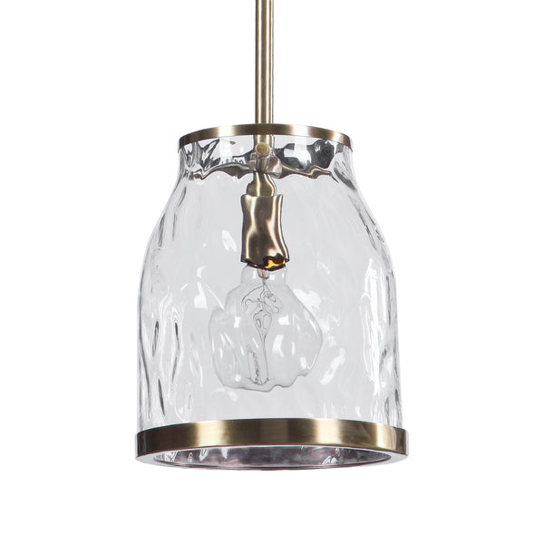 Uttermost Crossley 1 Light Glass Mini Pendant