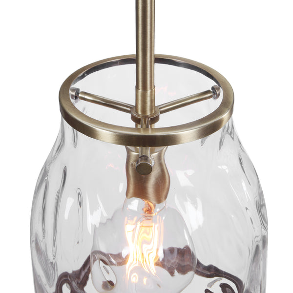 Uttermost Crossley 1 Light Glass Mini Pendant