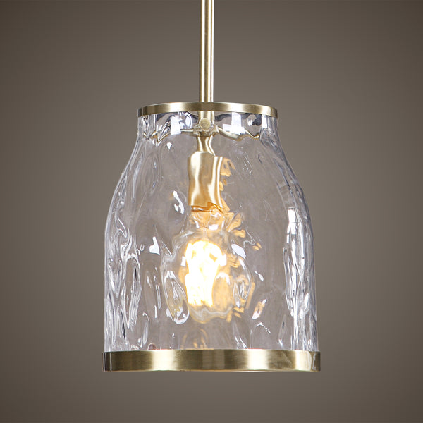 Uttermost Crossley 1 Light Glass Mini Pendant