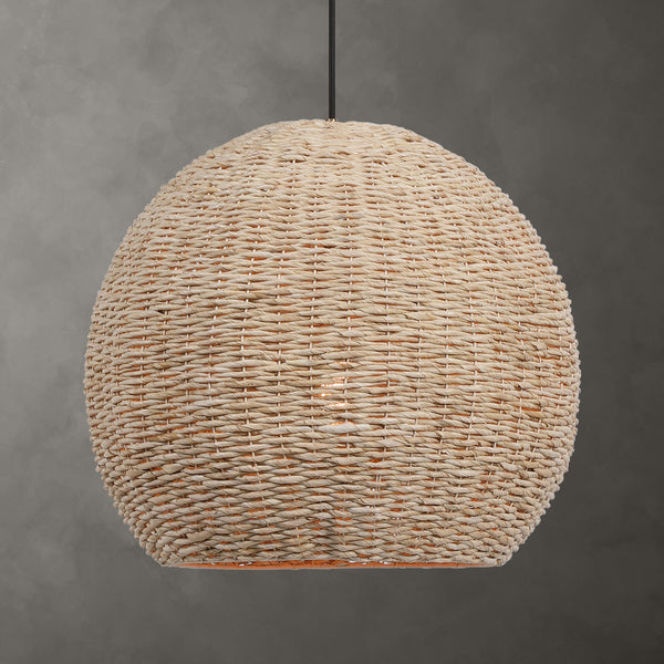 Uttermost  Seagrass 1 Light Dome Pendant