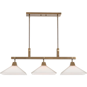 Uttermost Brookdale Industrial 3 Light Linear Chandelier