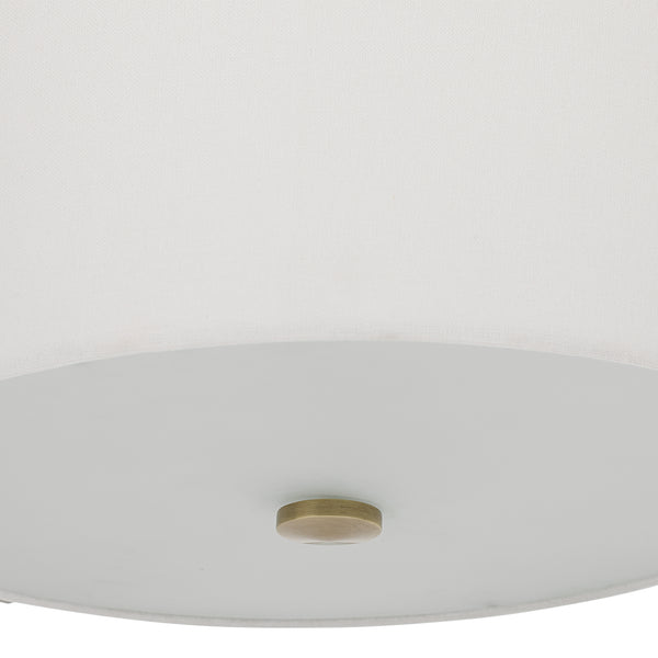 Uttermost Colfax Brass 3 Light Semi Flush