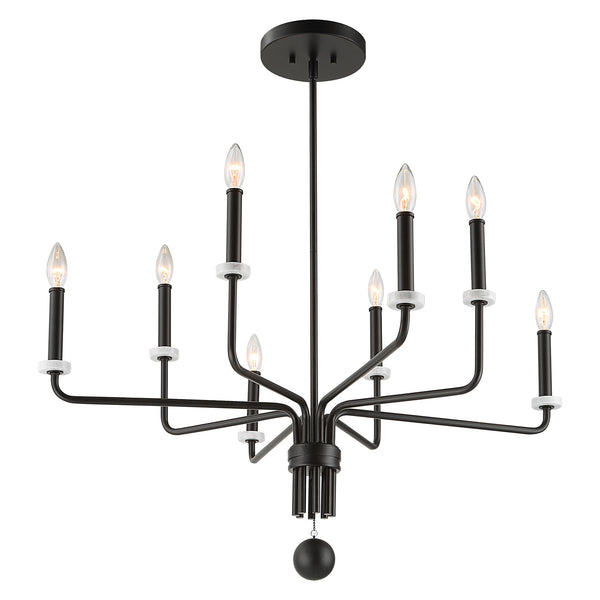 Uttermost Ebony Elegance 8 Light Chandelier