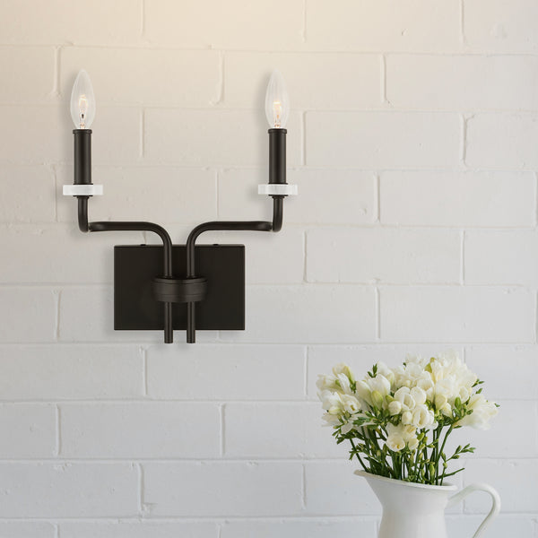 Uttermost Ebony Elegance 2 Light Sconce