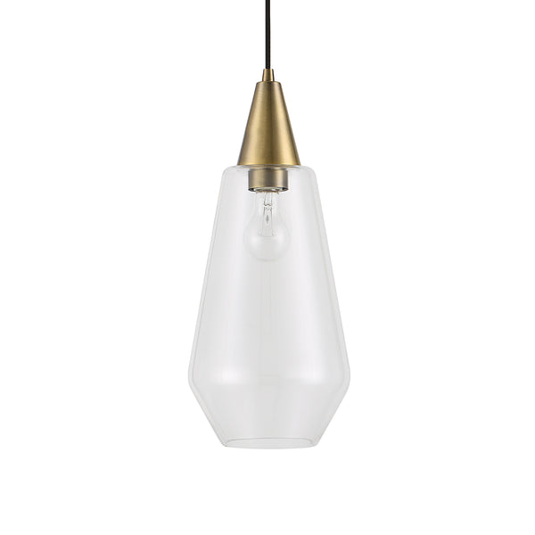 Uttermost Eichler Antique Brass 1 Light Mini Pendant