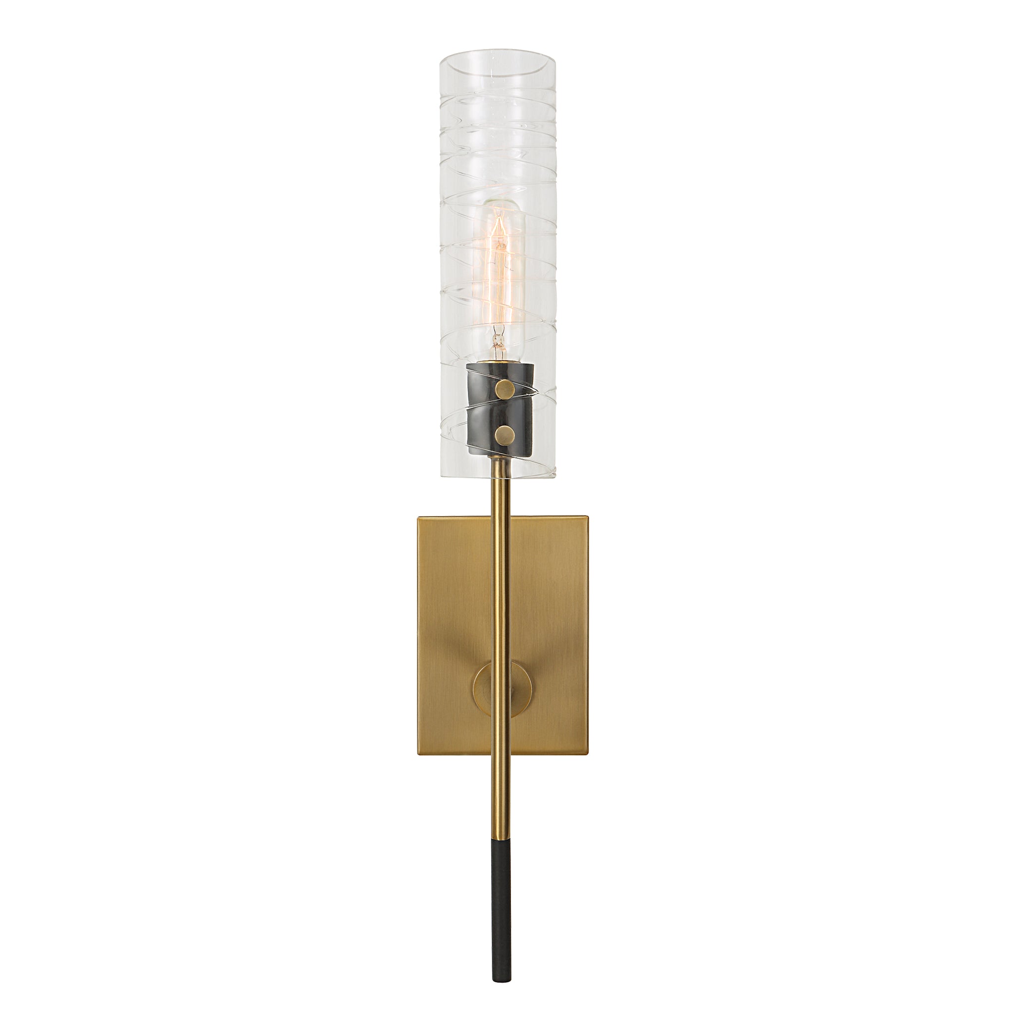 Uttermost Telesto 1 Light Brass Sconce