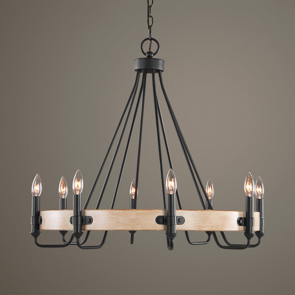 Uttermost Deschutes 8 Light Farmhouse Chandelier