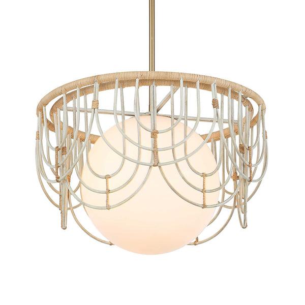 Uttermost Arches 1 Light Rattan Pendant