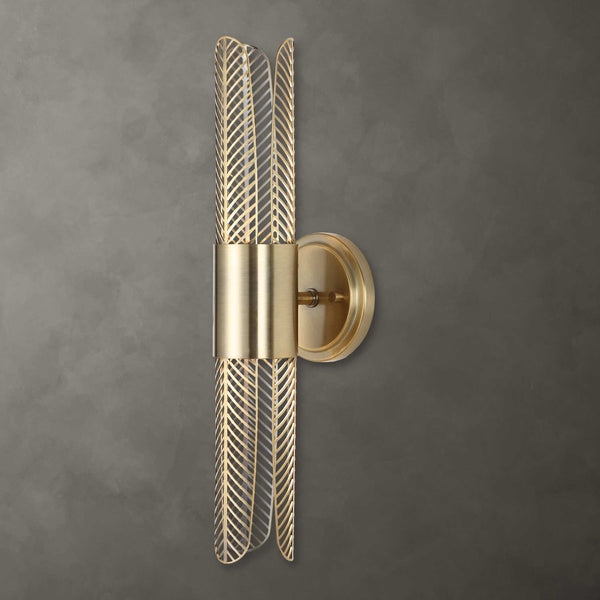 Uttermost Cret 2 Light LED Brass Sconce