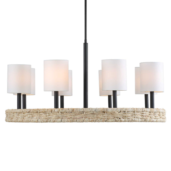 Uttermost Faiyam 8 Light Rattan Chandelier