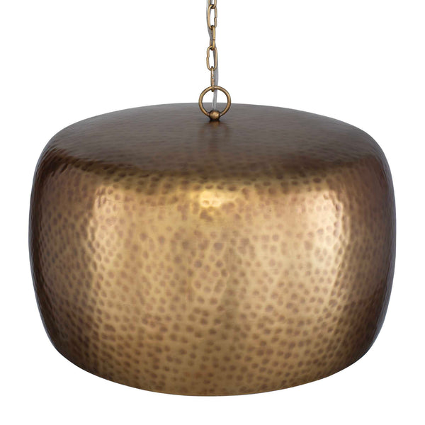 Uttermost Lemont Hammered Brass 1 Light Pendant
