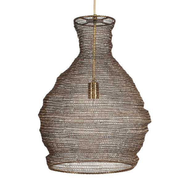 Uttermost Murmur Woven Brass 1 Light Pendant