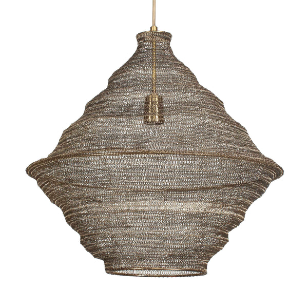 Uttermost Sigh Woven Brass 1 Light Pendant