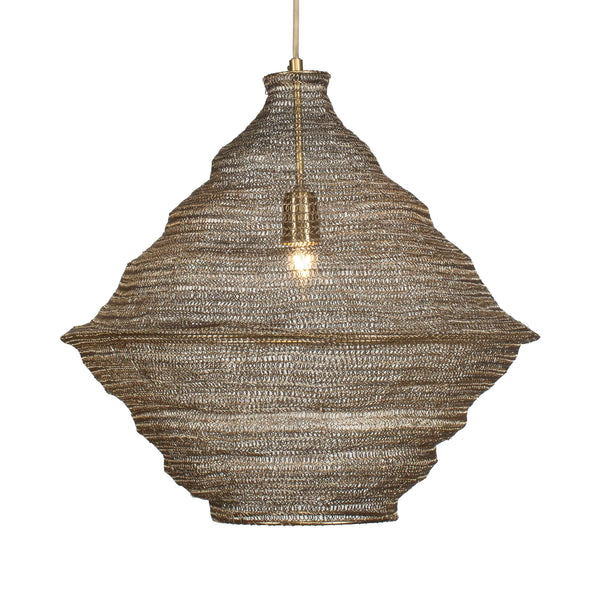 Uttermost Sigh Woven Brass 1 Light Pendant