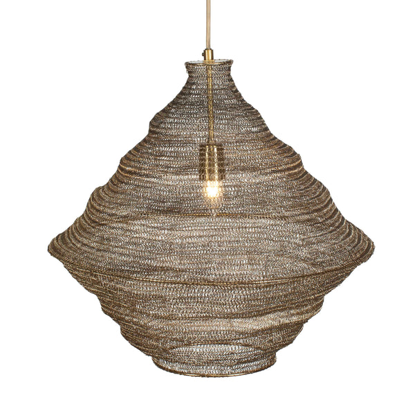 Uttermost Sigh Woven Brass 1 Light Pendant