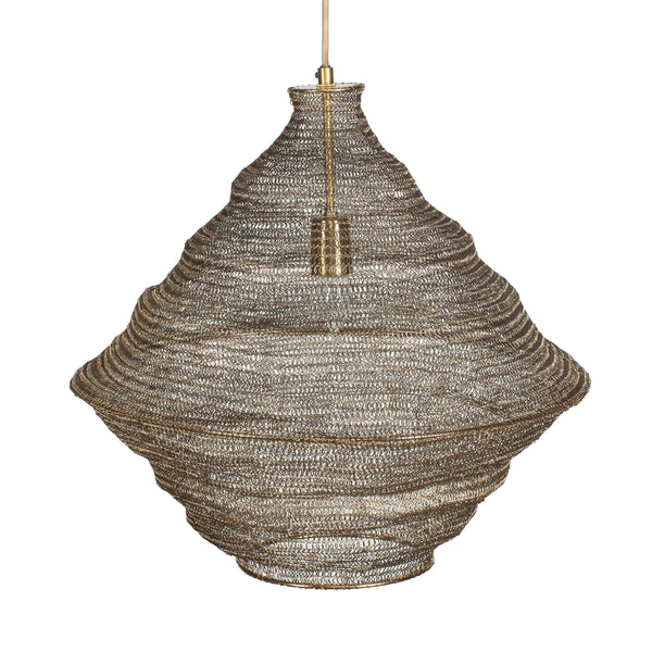 Uttermost Sigh Woven Brass 1 Light Pendant