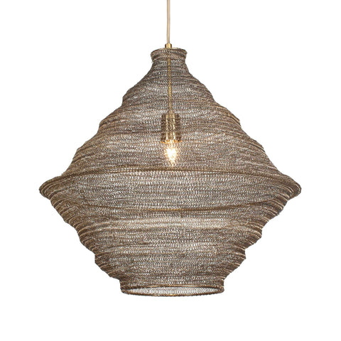 Uttermost Sigh Woven Brass 1 Light Pendant