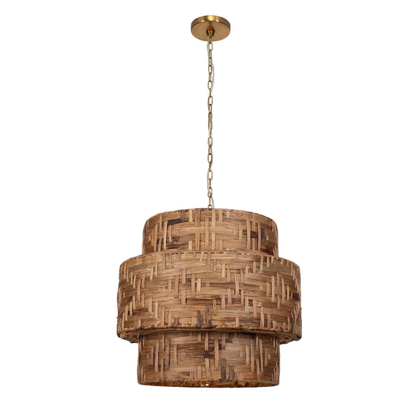 Uttermost Water Hyacinth 4 Light Woven Pendant