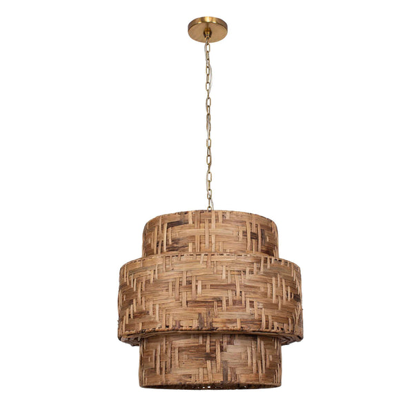 Uttermost Water Hyacinth 4 Light Woven Pendant
