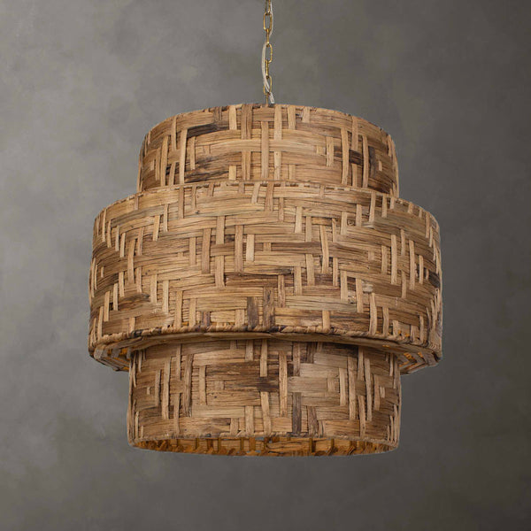 Uttermost Water Hyacinth 4 Light Woven Pendant