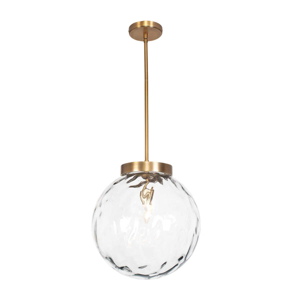 Uttermost Gaia 1 Light Watered Glass Pendant